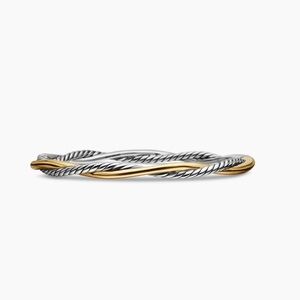 David Yurman Silver and Gold Cable Bracelet